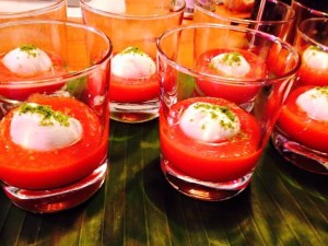 Gazpacho con bufala